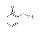 Pyridine,2-(methylthio)-, 1-oxide structure