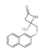 4-methyl-4-(naphthalen-2-ylsulfanylmethyl)azetidin-2-one Structure