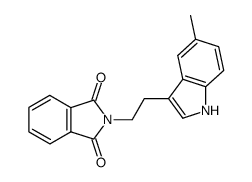 2-(2-(5-methyl-1H-indol-3-yl)ethyl)isoindoline-1,3-dione Structure