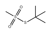 Methanesulfonothioic acid, S-(1,1-dimethylethyl) ester结构式