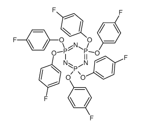 hexakis(4-fluorophenoxy)cyclotriphosphazene Structure