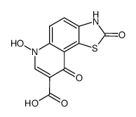 6-hydroxy-2,9-dioxo-2,3,6,9-tetrahydro-thiazolo[5,4-f]quinoline-8-carboxylic acid结构式