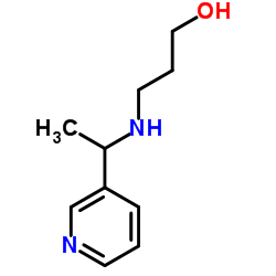 3-(1-PYRIDIN-3-YL-ETHYLAMINO)-PROPAN-1-OL Structure