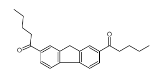 1-(7-pentanoyl-9H-fluoren-2-yl)pentan-1-one Structure