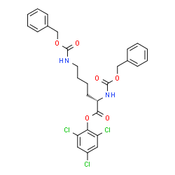 N2,N6-Bis[(benzyloxy)carbonyl]-L-lysine (2,4,6-trichlorophenyl) ester Structure