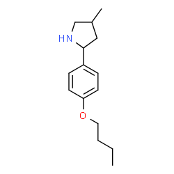 Pyrrolidine, 2-(4-butoxyphenyl)-4-methyl- (9CI) structure