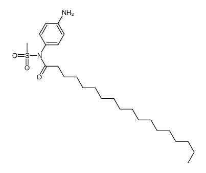 N-(4-aminophenyl)-N-methylsulfonyloctadecanamide结构式