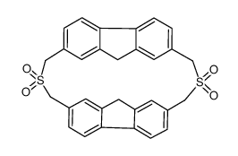 2,14-Dithia[3.3](2,7)fluorenophan-S,S,S',S'-tetraoxid Structure