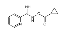 [(Z)-[amino(pyridin-2-yl)methylidene]amino] cyclopropanecarboxylate结构式