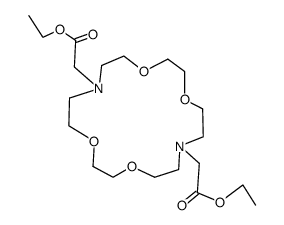 N,N'-bis(ethoxycarbonylmethyl)-4,13-diaza-18-crown-6 Structure