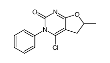 4-chloro-6-methyl-3-phenyl-5,6-dihydro-3H-furo[2,3-d]pyrimidin-2-one Structure