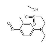 2-[ethyl(3-methyl-4-nitrosophenyl)amino]-N-methylethanesulphonamide结构式