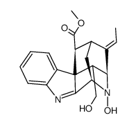 4,5-Dihydroxy-6α,21α-cyclo-4,5-secoakuammilan-17-oic acid methyl ester Structure