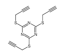 2,4,6-tris(prop-2-ynylsulfanyl)-1,3,5-triazine结构式