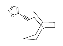 5-[2-(1-azabicyclo[3.2.2]nonan-7-yl)ethynyl]-1,2-oxazole结构式