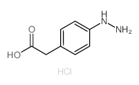 (4-肼基苯基)乙酸盐酸盐结构式