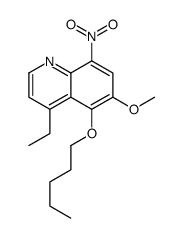 4-ethyl-6-methoxy-8-nitro-5-pentoxyquinoline Structure