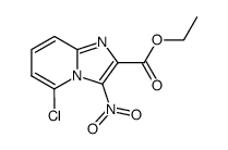 5-chloro-3-nitro-imidazo[1,2-a]pyridine-2-carboxylic acid ethyl ester Structure