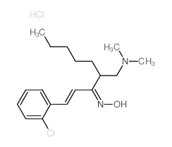 1-Nonen-3-one,1-(2-chlorophenyl)-4-[(dimethylamino)methyl]-, oxime, monohydrochloride, (?,E)-(9CI) Structure