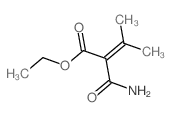 ethyl 2-carbamoyl-3-methyl-but-2-enoate Structure