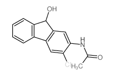 Acetamide,N-(3-chloro-9-hydroxy-9H-fluoren-2-yl)- structure