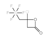 Sulfur, [ (2-chloro-4-oxo-2-oxetanyl)methyl]pentafluoro-, (OC-6-21)-结构式