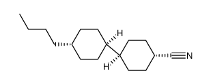 [trans(trans)]-4'-butyl[1,1'-bicyclohexyl]-4-carbonitrile结构式