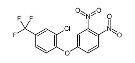 2-chloro-1-(3,4-dinitrophenoxy)-4-(trifluoromethyl)benzene结构式