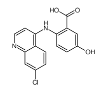 2-[(7-chloroquinolin-4-yl)amino]-5-hydroxybenzoic acid Structure