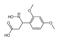 3-(2,4-dimethoxyphenyl)-3-(hydroxyamino)propanoic acid结构式