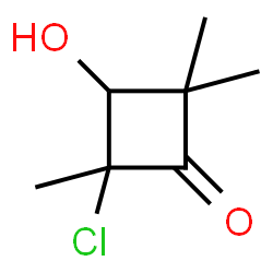 Cyclobutanone,2-chloro-3-hydroxy-2,4,4-trimethyl- structure