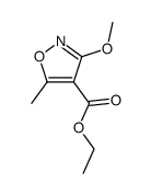 ethyl 3-methoxy-5-methylisoxazole-4-carboxylate Structure