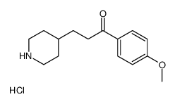 1-(4-methoxyphenyl)-3-piperidin-4-ylpropan-1-one,hydrochloride Structure