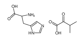 (2S)-2-amino-3-(1H-imidazol-5-yl)propanoic acid,3-methyl-2-oxobutanoic acid结构式