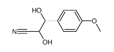 syn-2,3-dihydroxy-3-(4-methoxyphenyl)propionitrile Structure