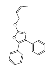 2-but-2-enoxy-4,5-diphenyl-1,3-oxazole Structure