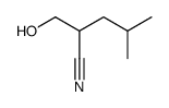 rac-2-(hydroxymethyl)-4-methylvaleronitrile Structure