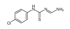 1-[1-amino-methylidene]-3-(4-chloro-phenyl)-thiourea Structure