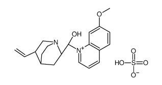 (9S)-10,11-dihydro-9-hydroxy-6'-methoxycinchonanium hydrogen sulphate structure