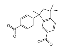 1,1,3-trimethyl-5-nitro-3-(4-nitrophenyl)-2H-indene结构式