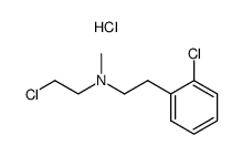 N-methyl-N-[2-(2'-chlorophenyl)ethyl]-2-chloroethylamine hydrochloride结构式