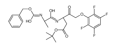 Pentanoic acid, 4-oxo-3-[[(2S)-1-oxo-2-[[(phenylmethoxy)carbonyl]amino]propyl]amino]-5-(2,3,5,6-tetrafluorophenoxy)-, 1,1-dimethylethyl ester, (3S)- picture