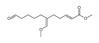 (2E,6E)-methyl 6-(methoxymethylidene)-11-oxo-2-undecenoate Structure