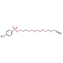 Propargyl-PEG4-Tos Structure