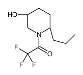 2,2,2-trifluoro-1-[(2S,5S)-5-hydroxy-2-propylpiperidin-1-yl]ethanone Structure