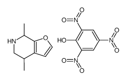 Picric acid; compound with 4,7-dimethyl-4,5,6,7-tetrahydro-furo[2,3-c]pyridine结构式