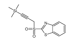 3-(1,3-benzothiazol-2-ylsulfonyl)prop-1-ynyl-trimethylsilane结构式