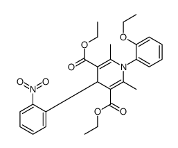 diethyl 1-(2-ethoxyphenyl)-2,6-dimethyl-4-(2-nitrophenyl)-4H-pyridine-3,5-dicarboxylate Structure