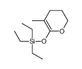 triethyl-[(5-methyl-3,4-dihydro-2H-pyran-6-yl)oxy]silane结构式