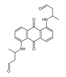 3-[[9,10-dioxo-5-(4-oxobutan-2-ylamino)anthracen-1-yl]amino]butanal Structure